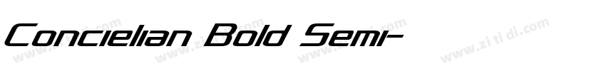 Concielian Bold Semi字体转换